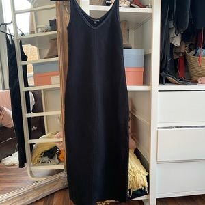 JAMES PERSE MIDI RIBBED TANK DRESS